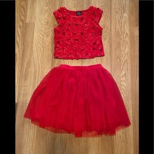 🛑2 piece red dress